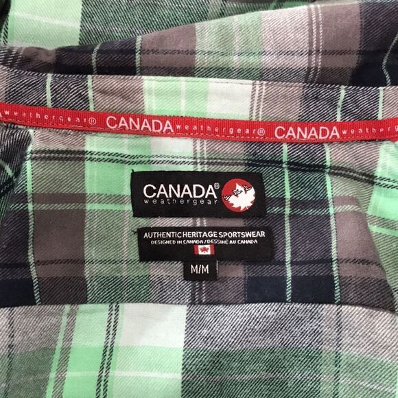 NWT Canada Weathergear, Women's Button-Down, 2 Pockets, Plaid, M, Multi-Color - Picture 6 of 9